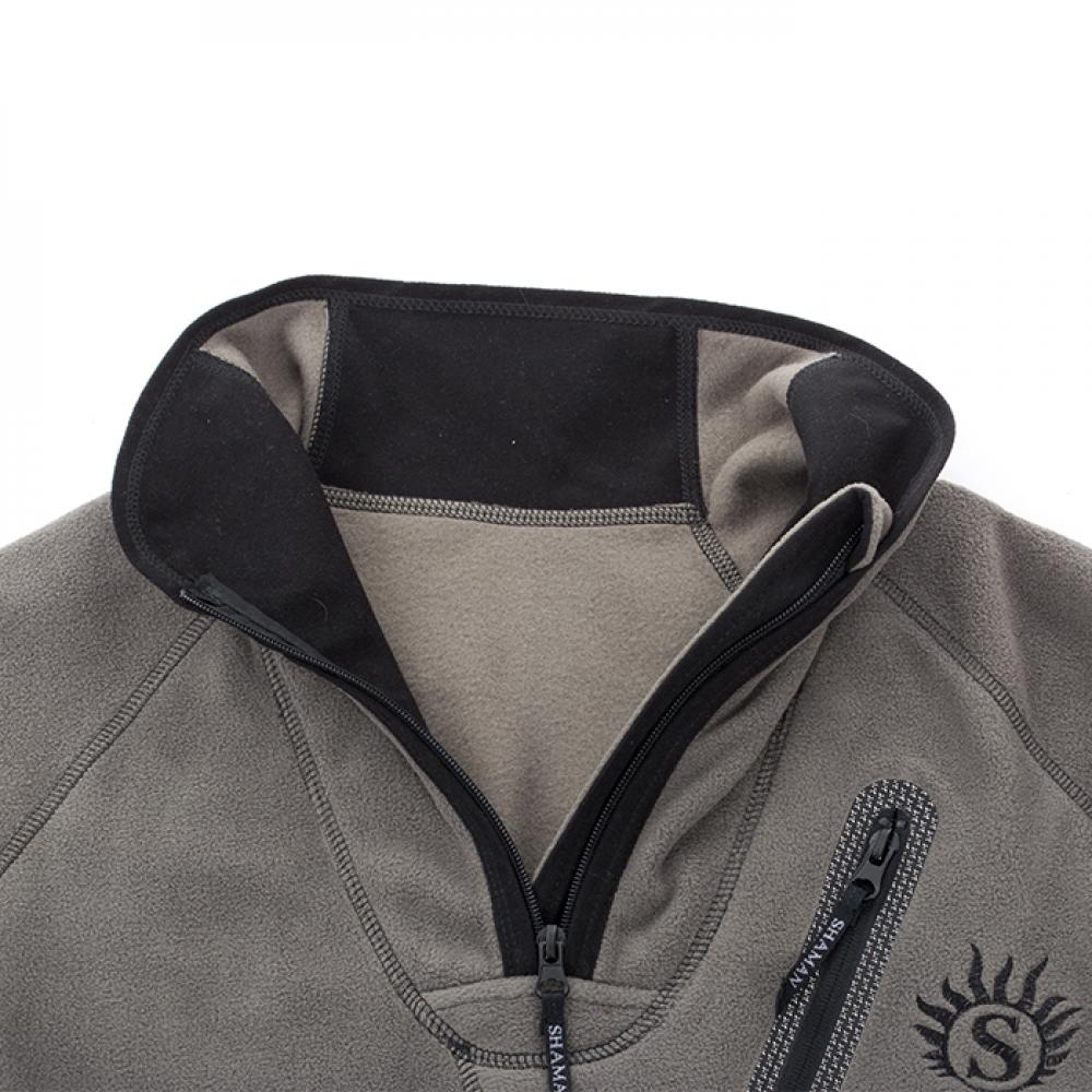 Термокостюм мужской флисовый «Winter SHAMAN» с ремнем Gray S106-9 ХСН Шаман