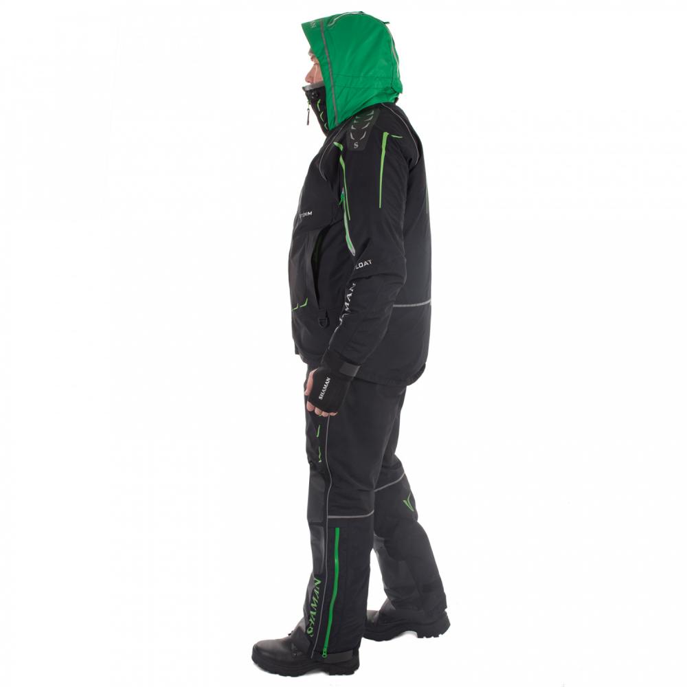 Костюм-поплавок зимний Angler (-20) Black/Green S-311-0 Shaman ХСН