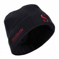 Шапка мужская флисовая зимняя Black (red logo)