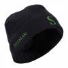 Шапка мужская флисовая зимняя Black (green logo)
