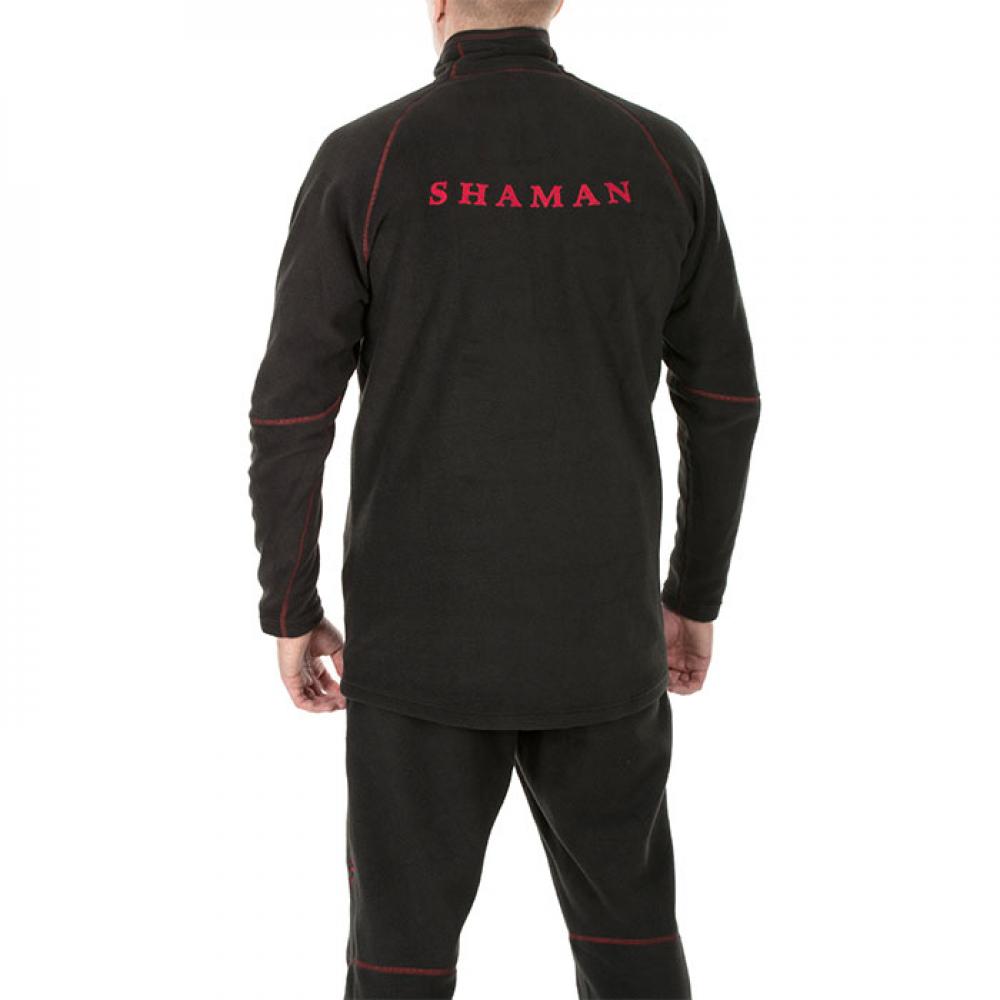 Термокостюм мужской флисовый «Winter SHAMAN» с ремнем (Black)