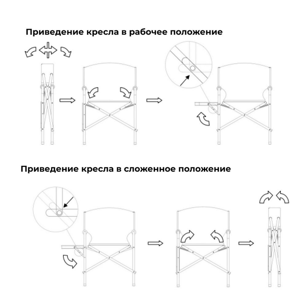 Кресло «Shaman» со столиком складное туристическое походное для рыбалки (Open Mountain)