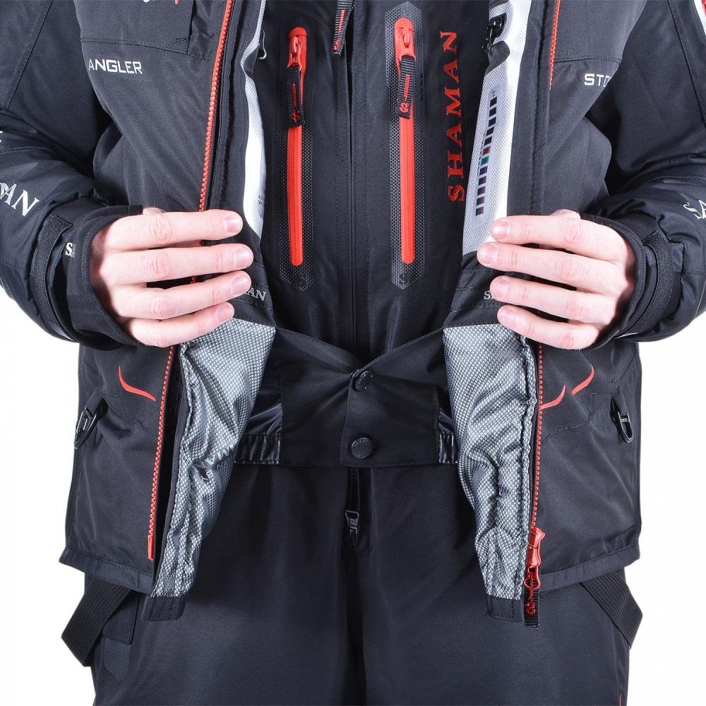 Костюм-поплавок зимний «Angler Prosport» (Black/Red)