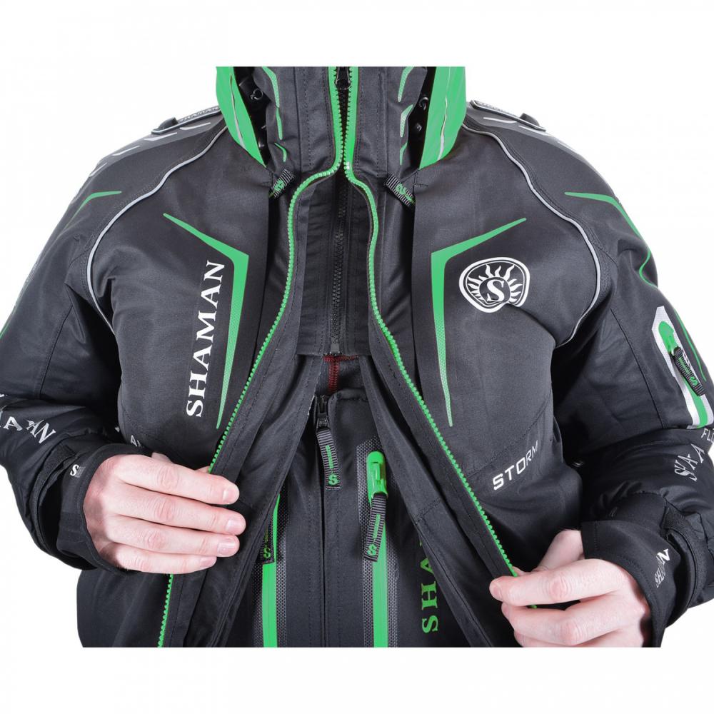 Костюм-поплавок зимний «Angler Prosport» (Black/Green)