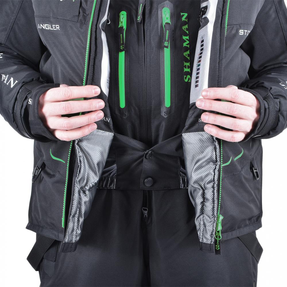 Костюм-поплавок зимний «Angler Prosport» (Black/Green)