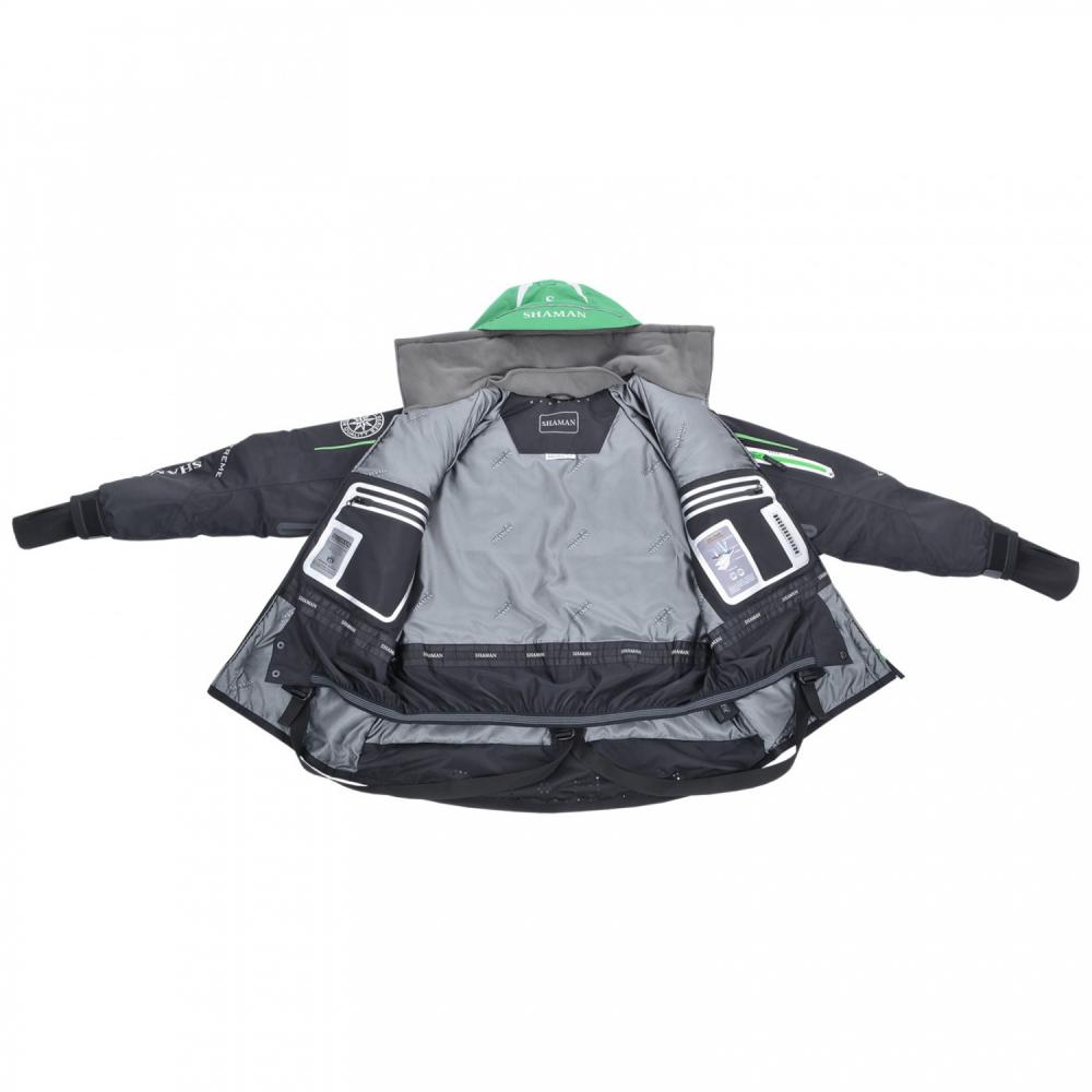 Костюм-поплавок зимний «Angler Prosport» (Black/Green)