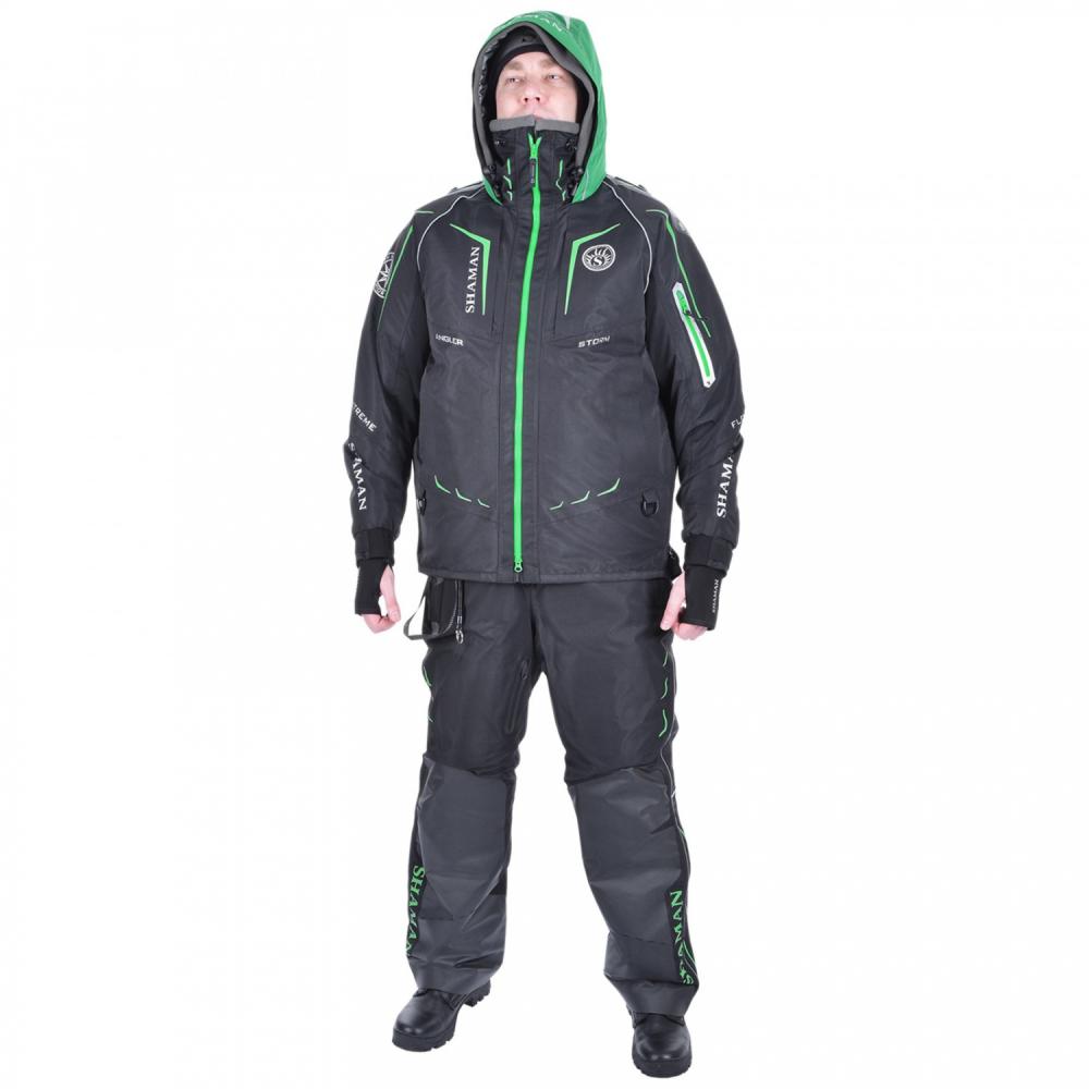 Костюм-поплавок зимний «Angler Prosport» (Black/Green)