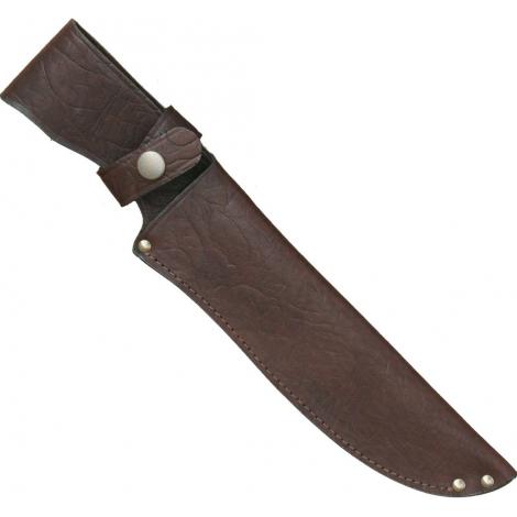 Ножны с рукояткой (15 см) (Коричневый с тиснением)